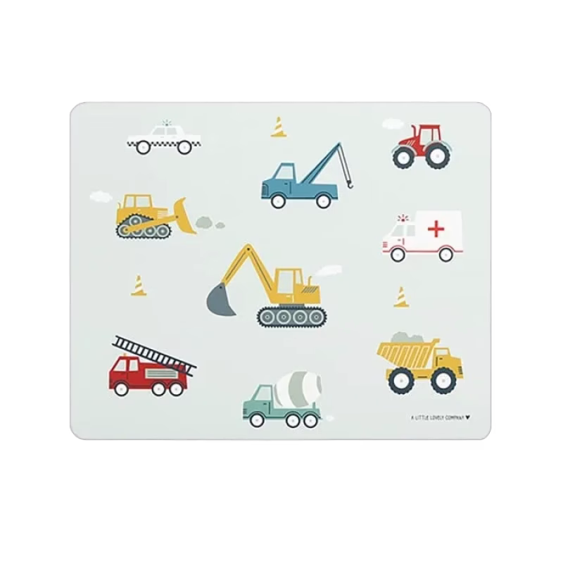 A Little Lovely Company Underlägg Vehicles (Blå)