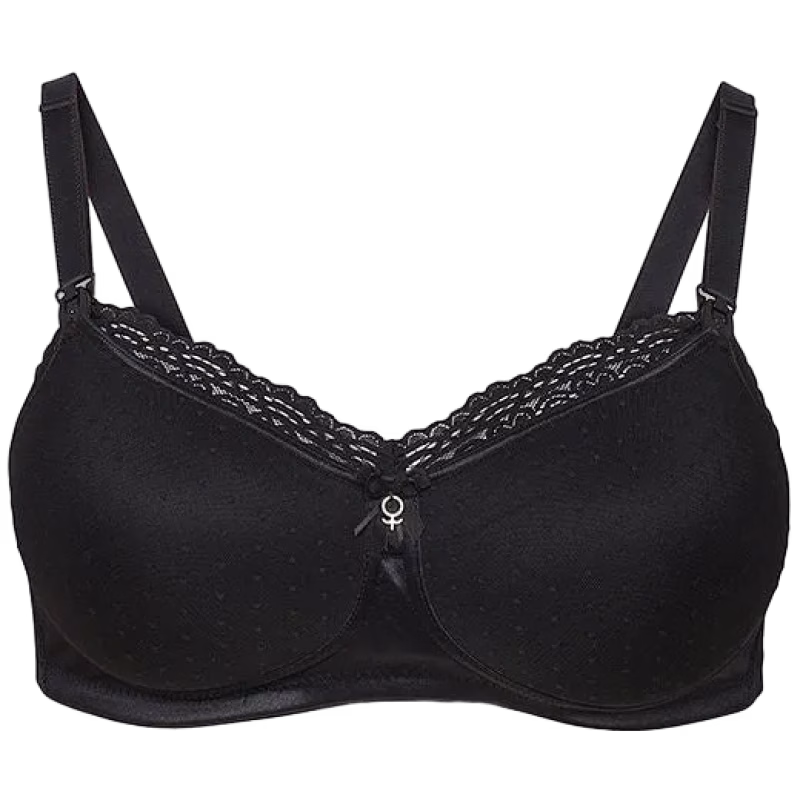 Abecita Amnings-BH Mama Soft Svart 80/85E