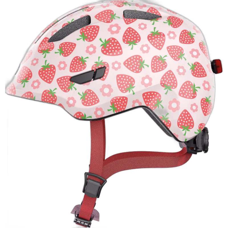 ABUS Smiley Led Hjälm, Rose Strawberry, 45-50