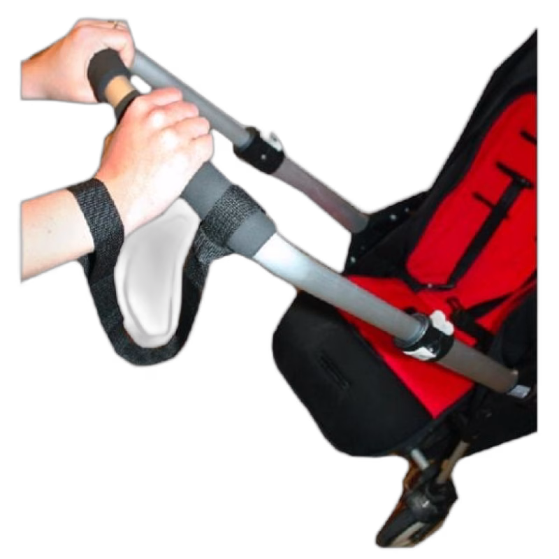 AddBaby Handledsrem för barnvagn (Svart)