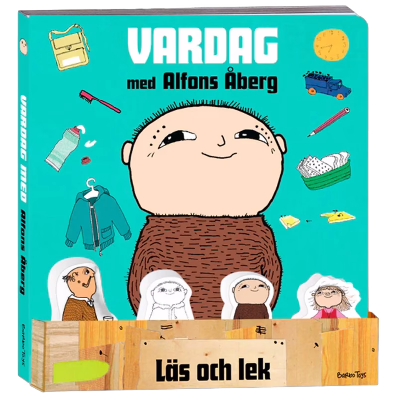 Alfons Åberg Vardag Bok med Figurer