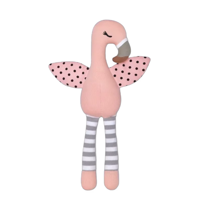 Apple Park Farm Buddies Mjukisdjur Franny Flamingo EKO (Rosa)