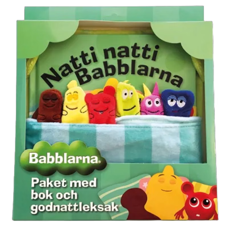 Babblarna Bokpaket och godnattleksak