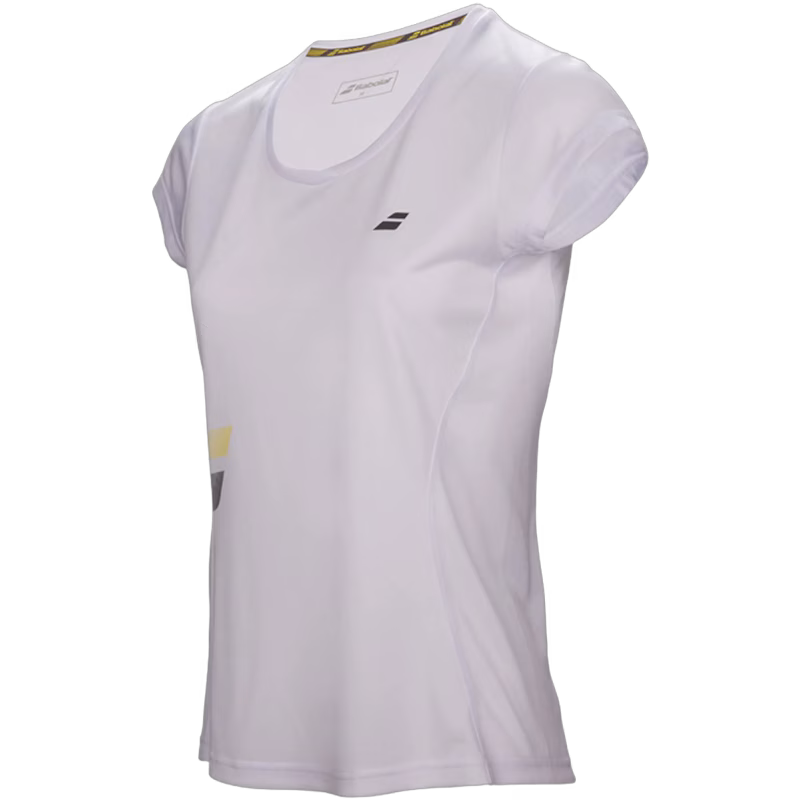 Babolat Core Flag Club Girl T-Shirt, White 128
