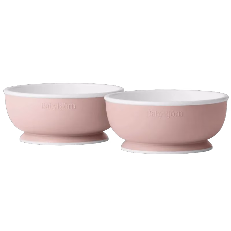 Babybjörn barnskål 2 -pack, blekrosa