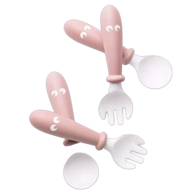 BabyBjörn Bestickset 2-pack (Blekrosa)