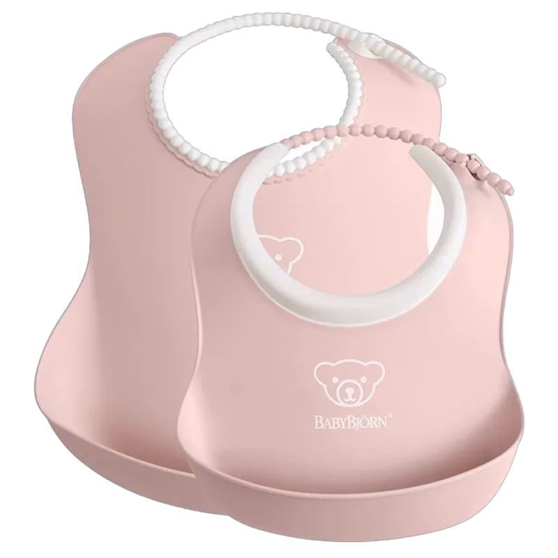 BabyBjörn Haklappsset (Blekrosa)