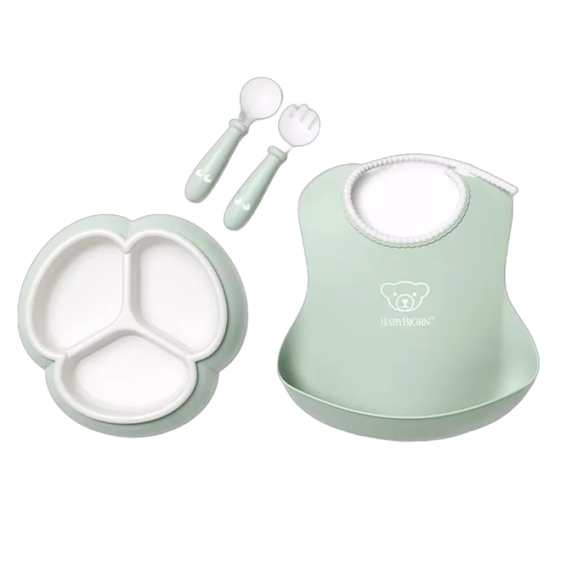 BabyBjörn Middagsset (Pudergrön)