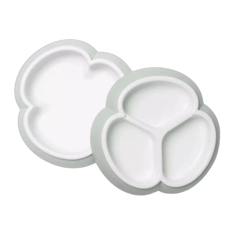 Babybjörn tallriksset 2-pack, blekgrön