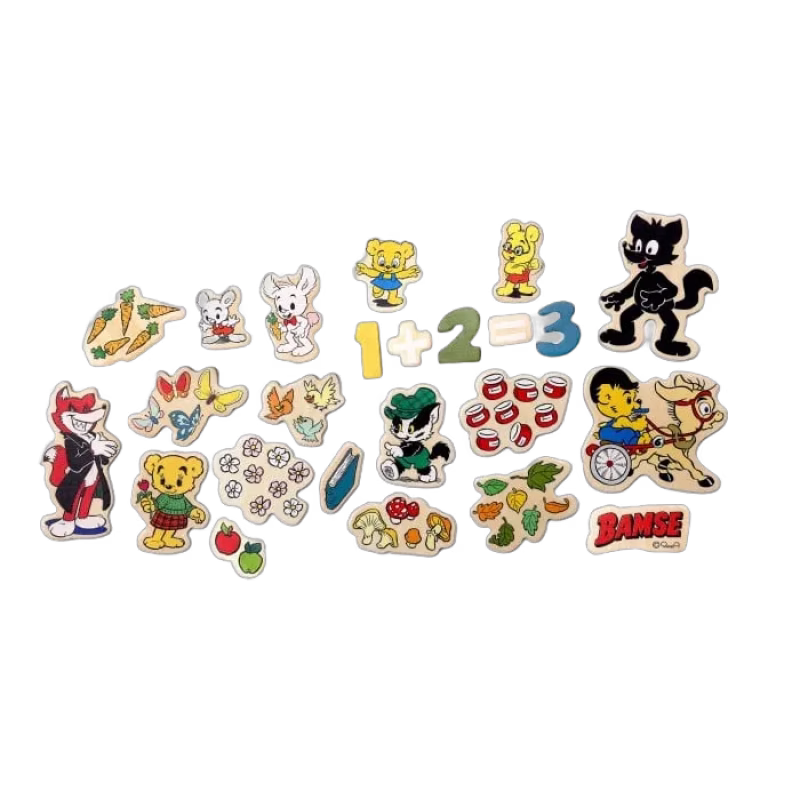 Bamse Magnetsiffror och figurer