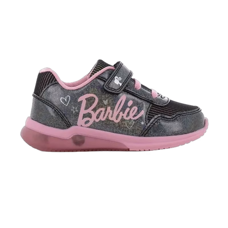 Barbie Blinkande Sneakers, Svart/Rosa, 30