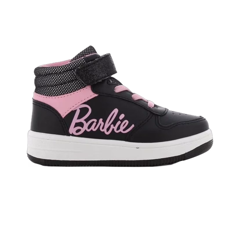 Barbie High Sneakers, Svart/Rosa, 29