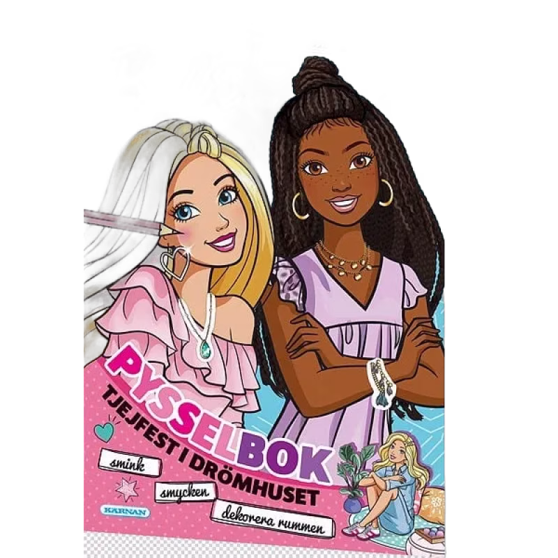 Barbie Tjejfest i drömhuset Pysselbok