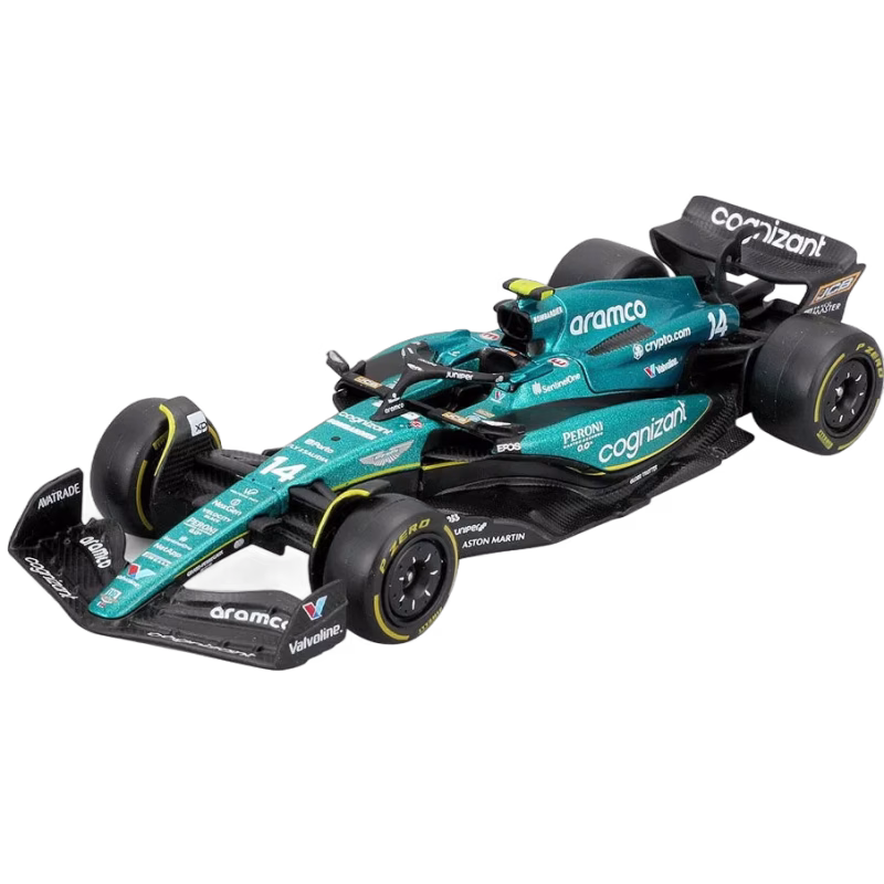 Bburago Aston Martin AMR23 F1 Racerbil 2023 Alonso 1:43