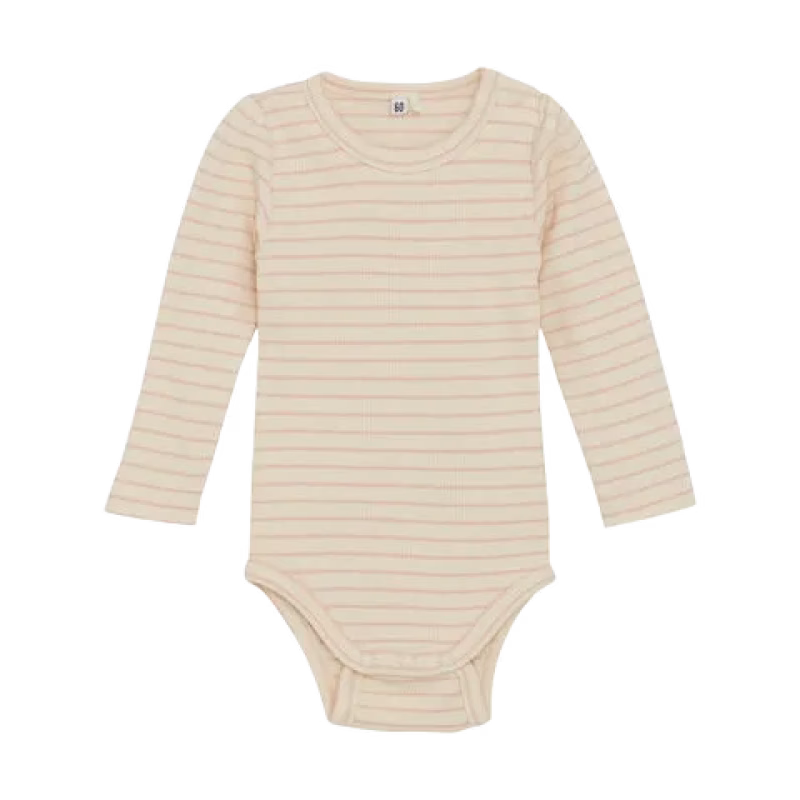 BeKids Långärmad Body Randig Rose Dust