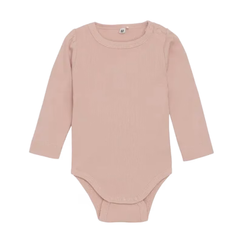 BeKids Långärmad Body Ribbad Rose Dust