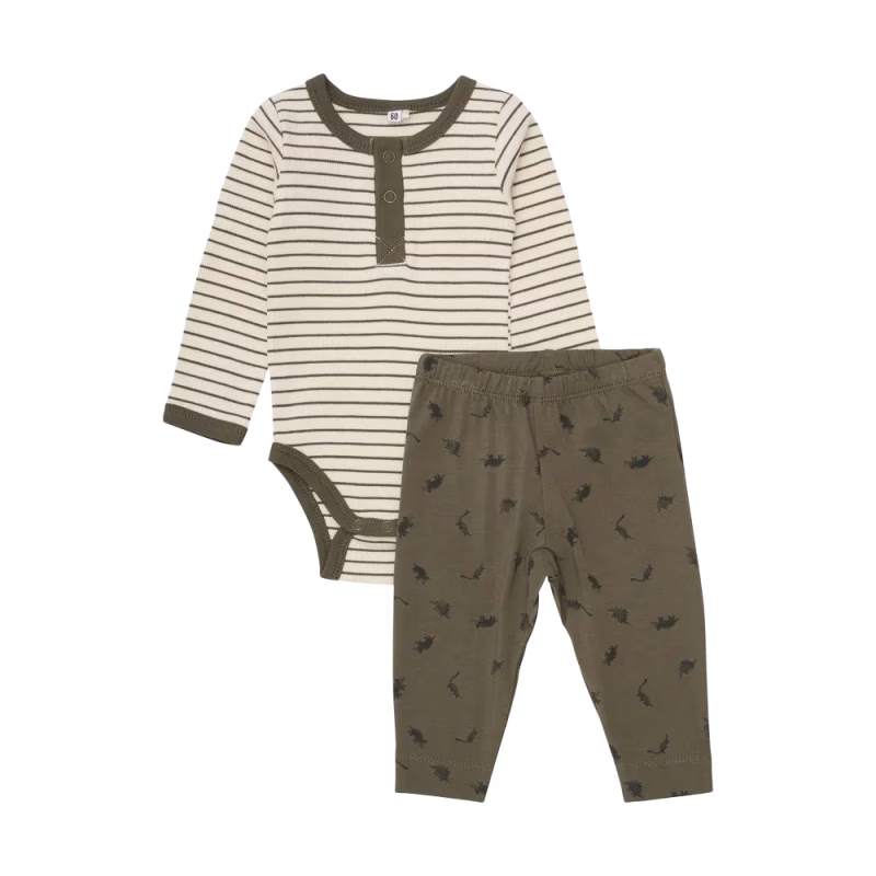 BeKids Set Långärmad body och byxa Tarmac