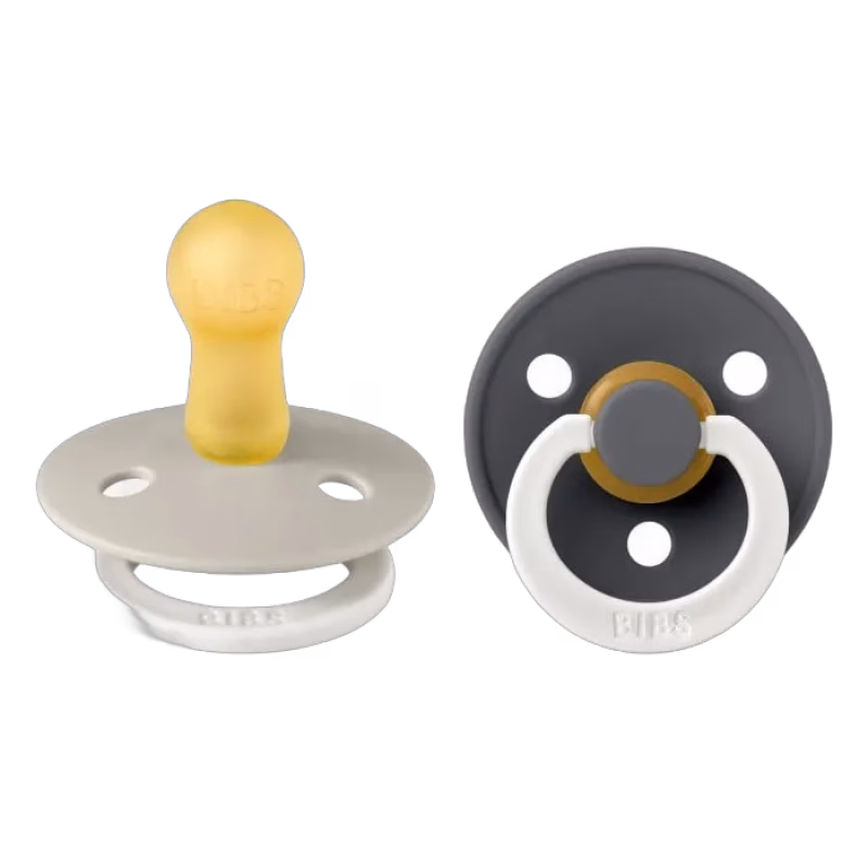 BIBS Colour Latexnapp 2-pack Size 2 (Sand Glow/Iron Glow)