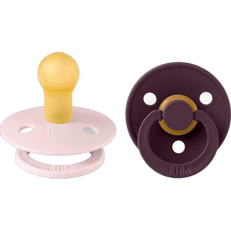 BIBS Colour Napp 2-Pack Stl 1, Petal/Plum