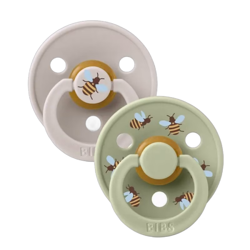 BIBS Colour Studio Latexnapp 2-pack Size 2 Bumblebee (Mushroom Mix)