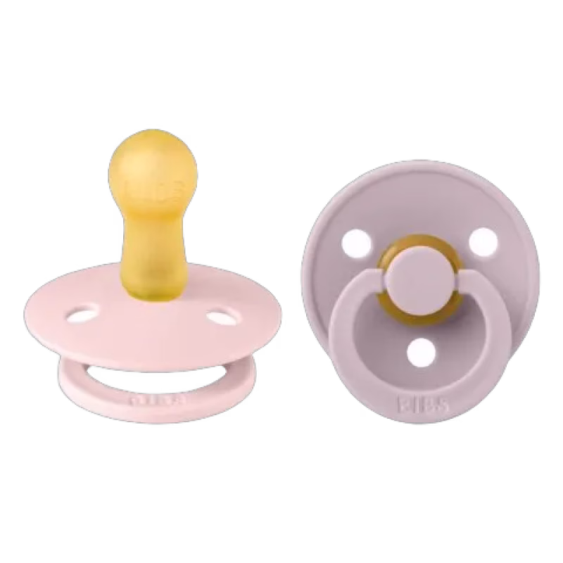 BIBS Napp Colour 2-pack Latex Rund Blossom/Dusky Lilac