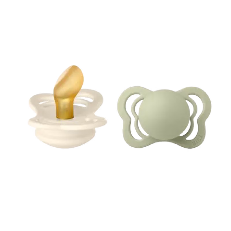 BIBS Napp Couture 2-pack latex Ivory/Sage
