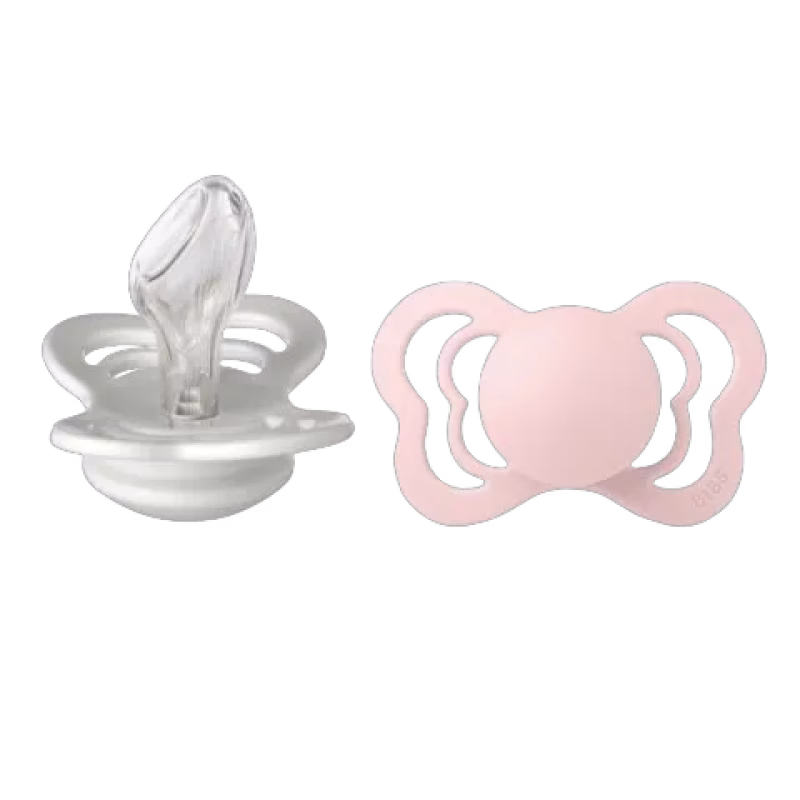 BIBS Napp Couture 2-pack silikon Haze/Blossom