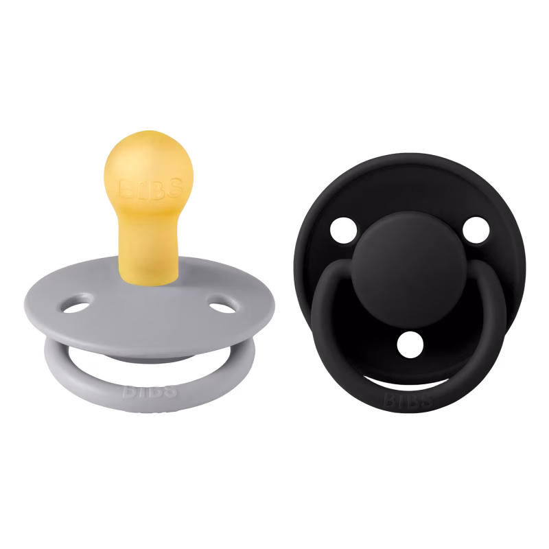 BIBS Napp De Lux 2-pack Latex Cloud/Black