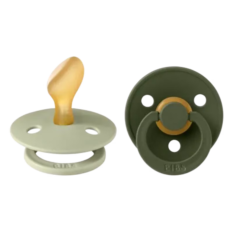BIBS Nappar Colour 2-pack Latex anatomisk Sage/Hunter Green