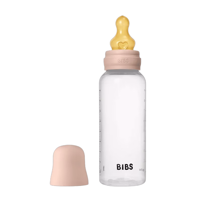 BIBS Nappflaska Baby Latex 1-pack 270ml Medium Flow Blush