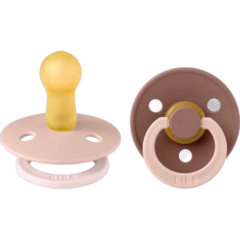 BIBS Studio Colour Fusion Napp 2-Pack Stl 2, Blush Woodchuck mix