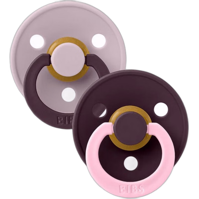 BIBS Studio Colour Fusion Napp 2-Pack Stl 2, Dusky Lilac Plum mix