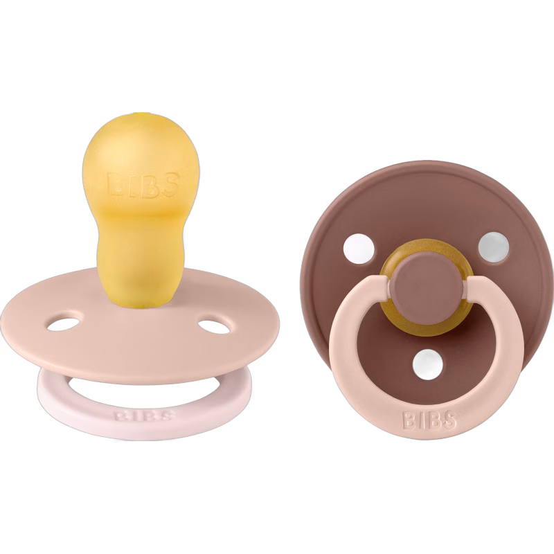 BIBS Studio Colour Fusion Napp 2-Pack Stl 3, Blush Woodchuck mix