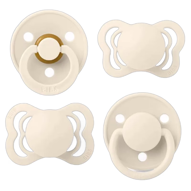 BIBS Try It Collection latex/silikon 4-pack, ivory