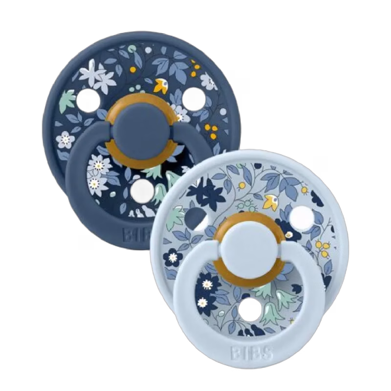 BIBS X LIBERTY Colour 2-pack Latex Chamomile Baby Blue Mix