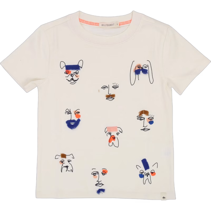 Billybandit T-Shirt, Ivory 8år