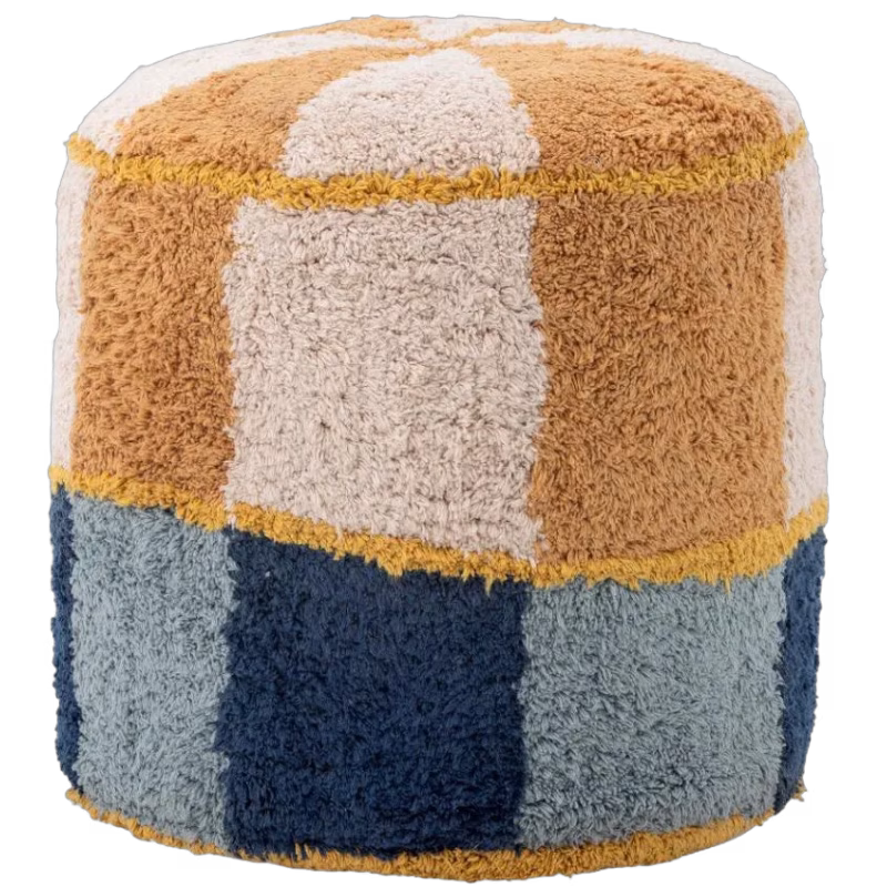 Bloomingville MINI Kio Sittpuff, Blå
