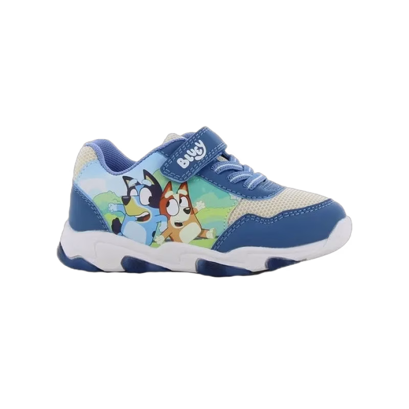 Bluey Blinkande Sneakers, Blue/Off White, 28