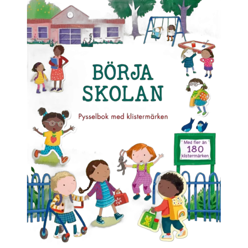 Börja skolan Pysselbok med klistermärken