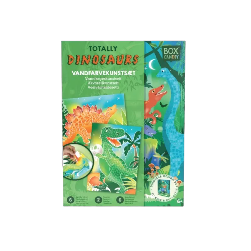 Box CanDIY Totally Dinosaurs Watercolor Art