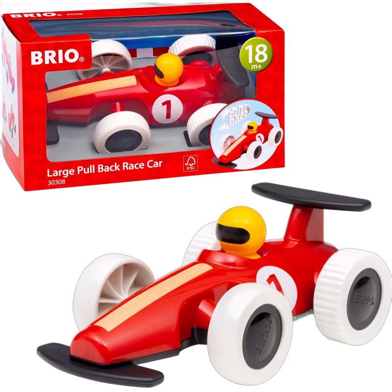 BRIO Stor Pull Back Racerbil 30308
