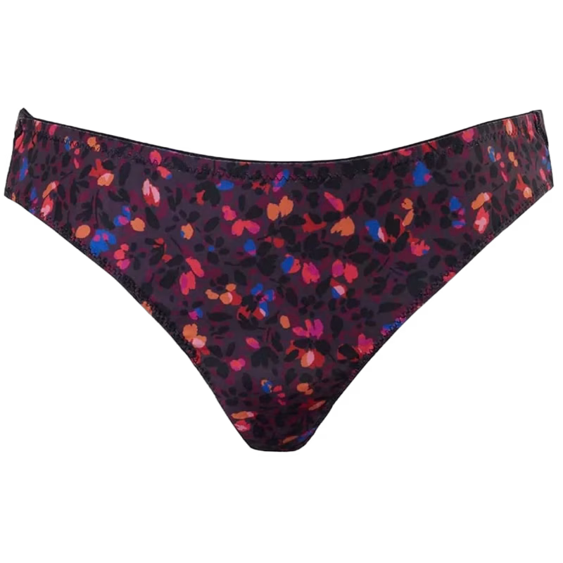 Cache Coeur Lilly Gravidtrosor, Black/Pink Flower, XL