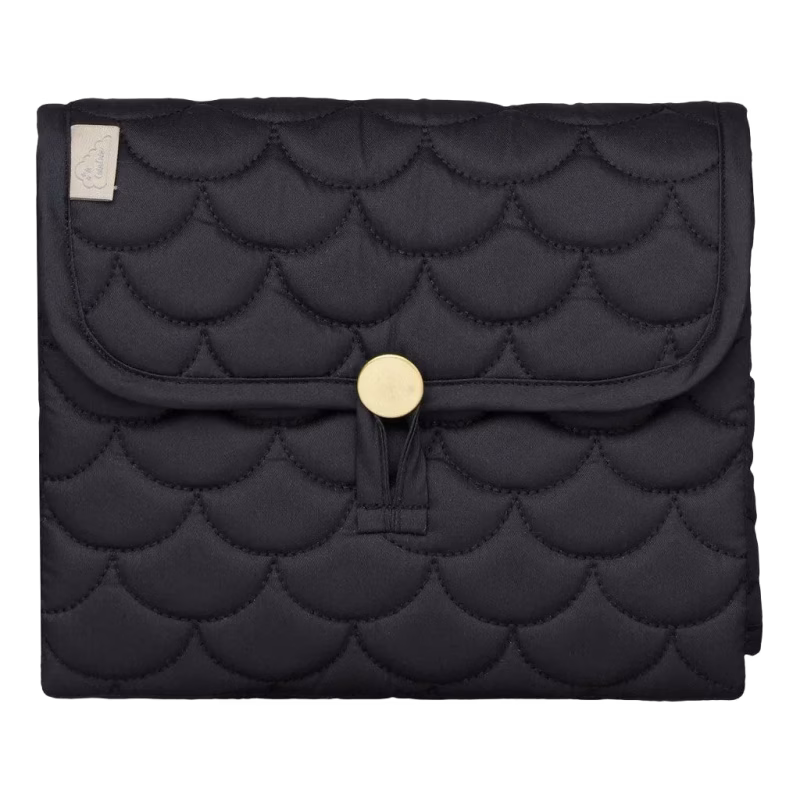 Cam Cam Quiltad Skötbädd, Black
