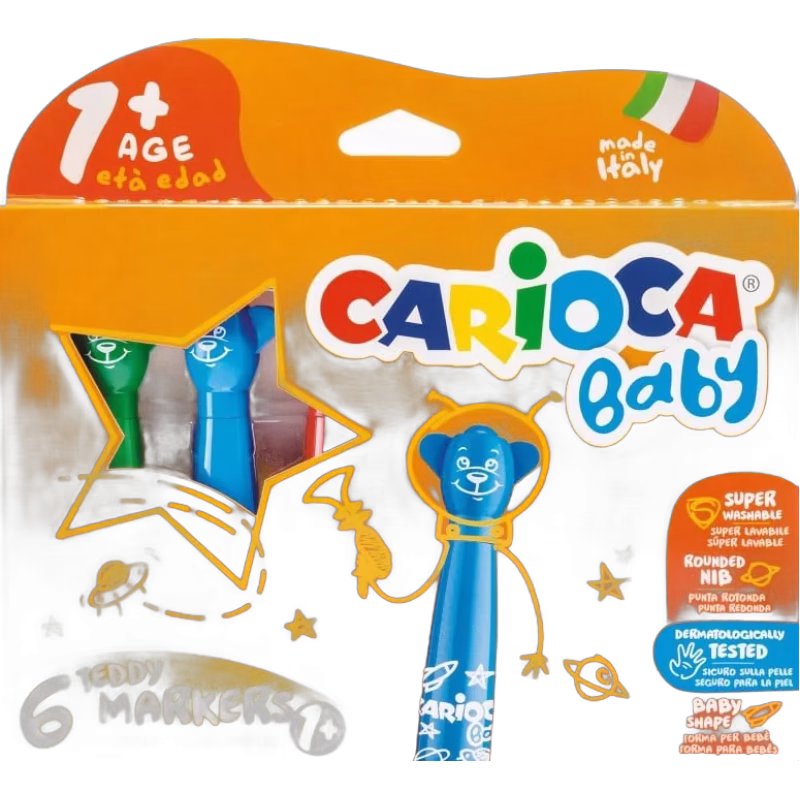 Carioca Baby Nallepennor 6-pack
