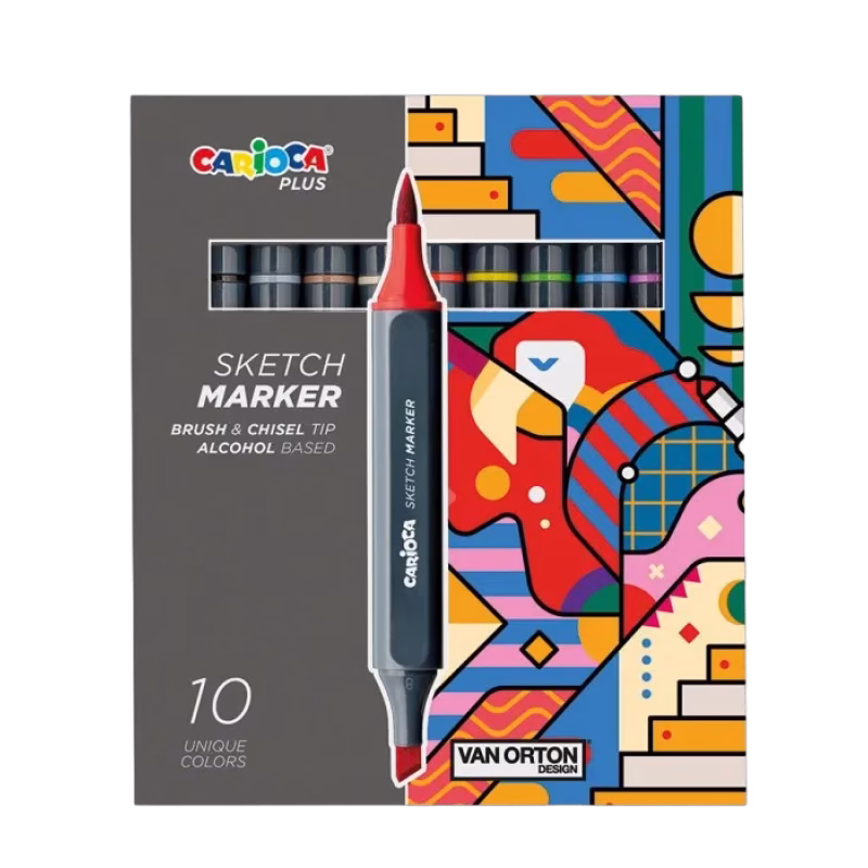Carioca Plus Sketchpennor 10-pack