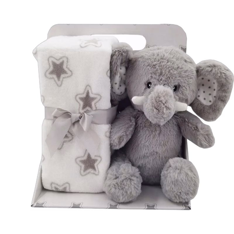 CarloBaby  Filt Elefant, Grå