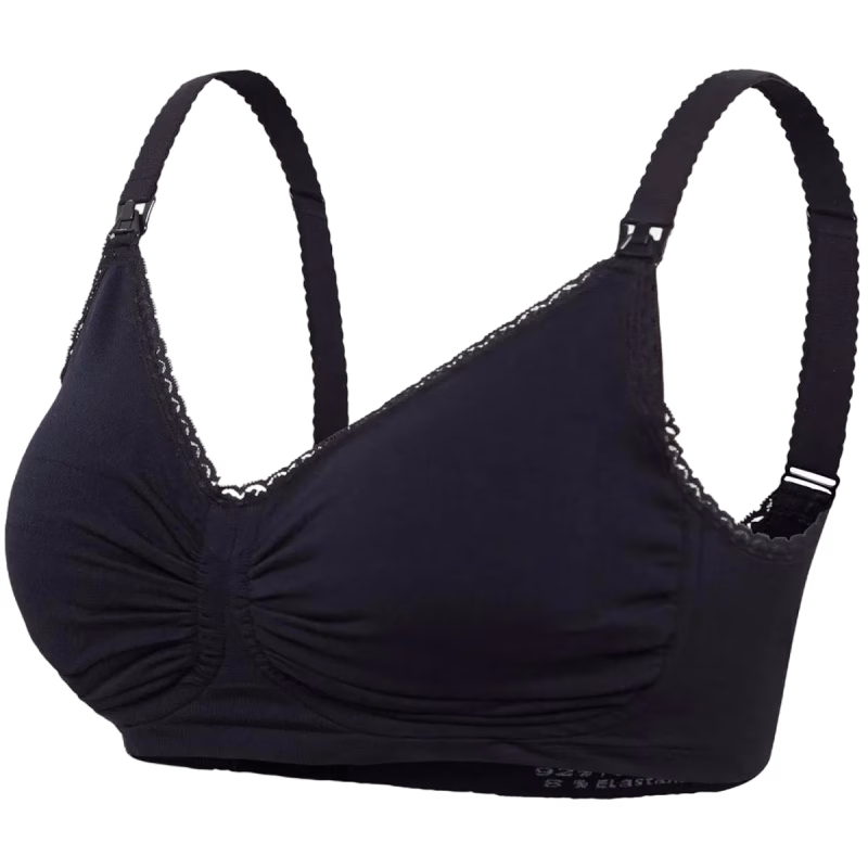 Carriwell Vadderad Gravid- och Amningsbh Carri-Gel, Svart M
