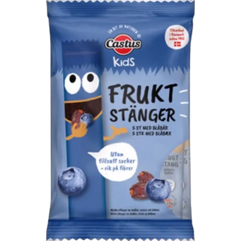 Castus Fruktstänger Blåbär 100 g