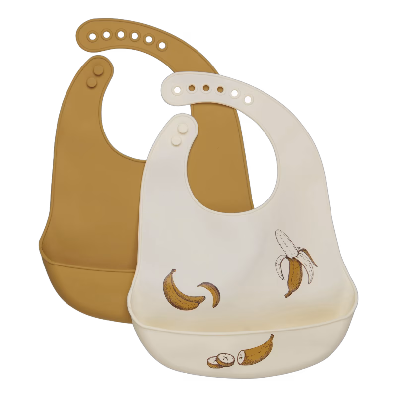 Celavi Silikon Haklapp 2-Pack Harvest Gold