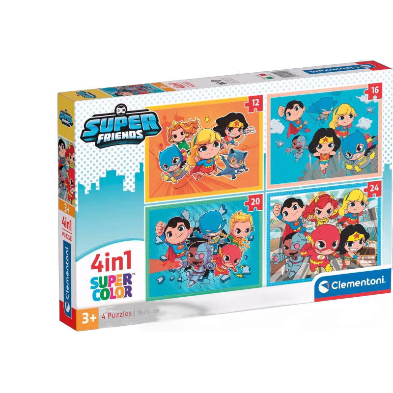 Clementoni DC Super Friends Pussel 4-in-1
